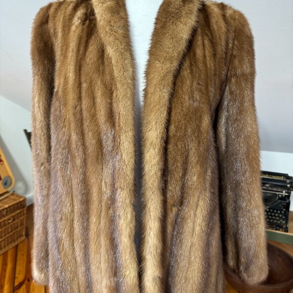 Maximillan brown mink coat, from Bonwit Teller Vintage sz Medium - Picture 2 of 7